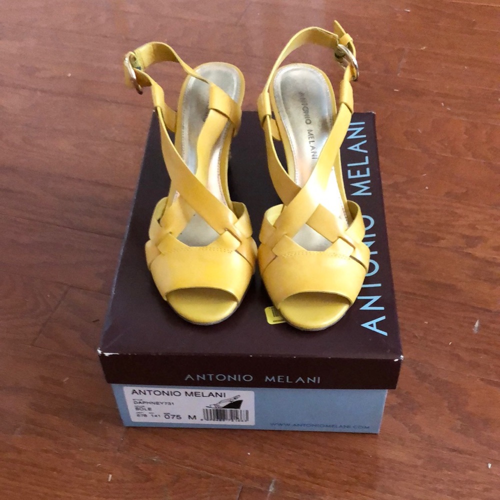 Antonio Melani Yellow Women's Sandals